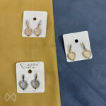 Beautiful Heart Drop Earring Korean Design