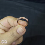 Eternity Rose Gold Plated Brass Ring for Women and Girls