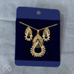 Exclusive Gold Plated Pendant and Earring Set for Women